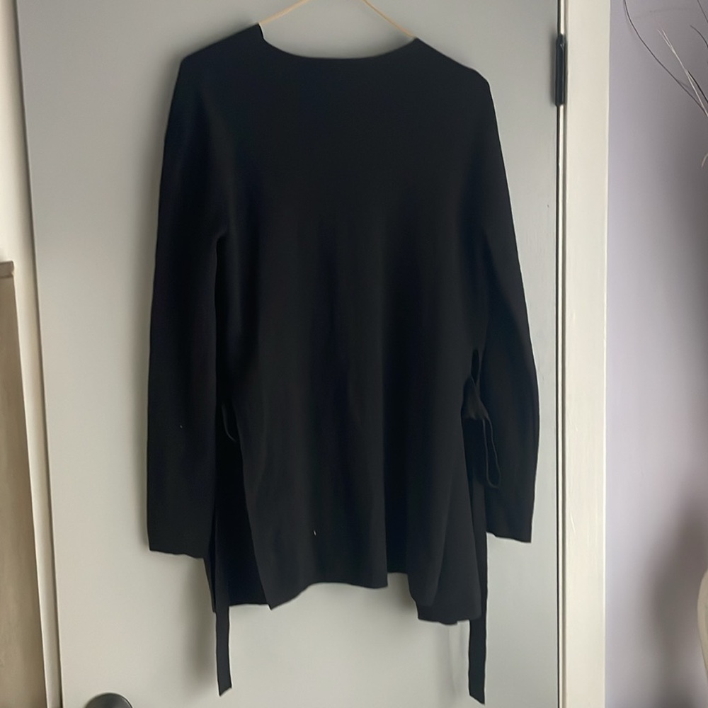 Theory Open Front Wool Blend Cardigan, Size S - image 2